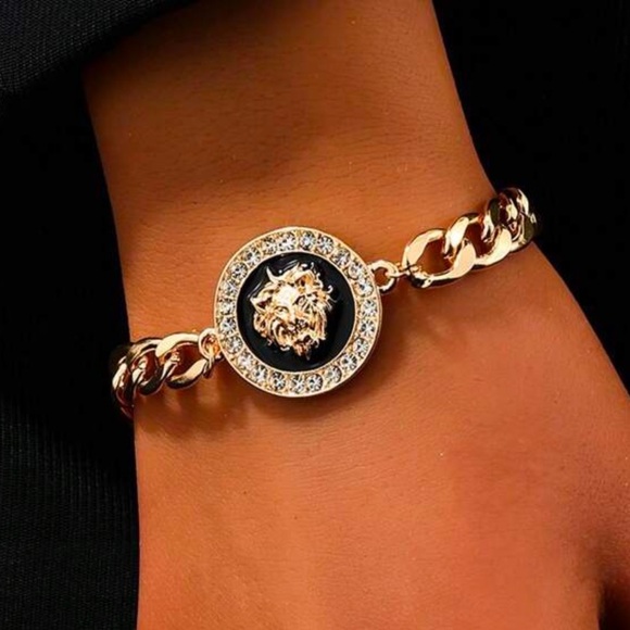 Jewelry - Gold Plated Lion Head Bracelet